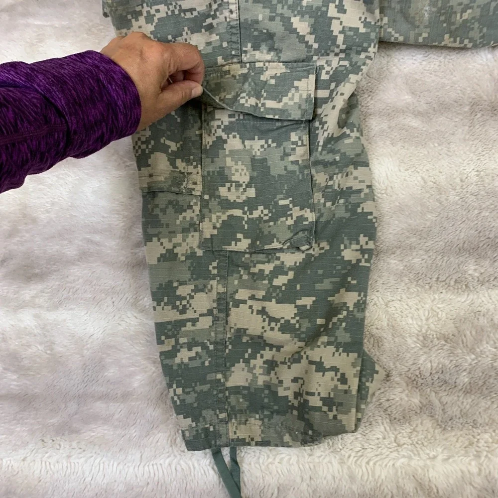 US‎ Army ACU Digital Camo Combat Pants Military Ripstop Cargo Trousers Tacti